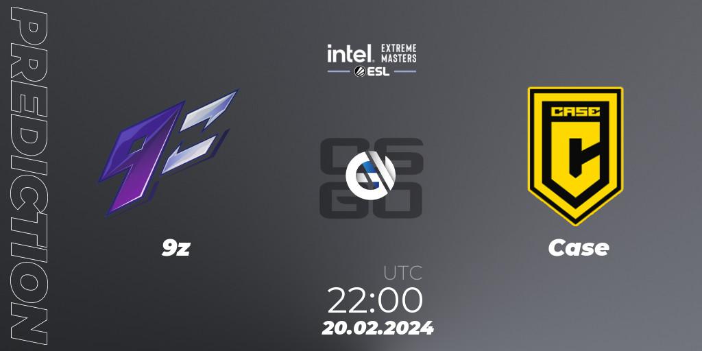 9z - Case: ennuste. 20.02.2024 at 22:00, Counter-Strike (CS2), Intel Extreme Masters Dallas 2024: South American Open Qualifier #2