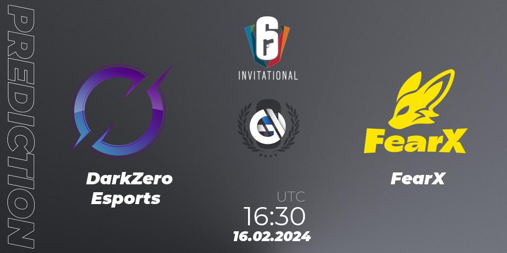 DarkZero Esports - FearX: ennuste. 16.02.24, Rainbow Six, Six Invitational 2024 - Group Stage