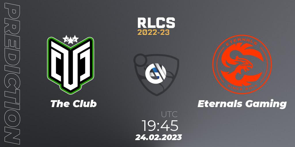 The Club - Eternals Gaming: ennuste. 24.02.23, Rocket League, RLCS 2022-23 - Winter: South America Regional 3 - Winter Invitational