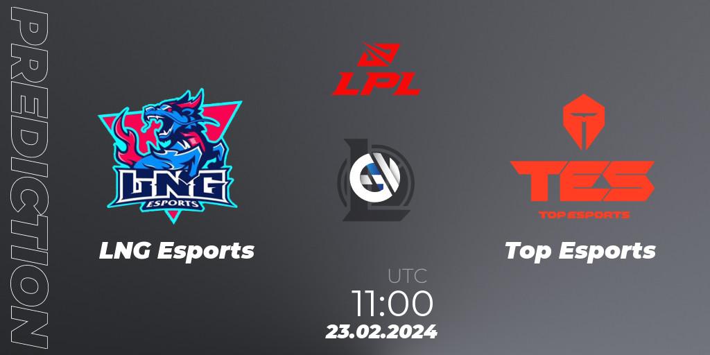 LNG Esports - Top Esports: ennuste. 23.02.24, LoL, LPL Spring 2024 - Group Stage