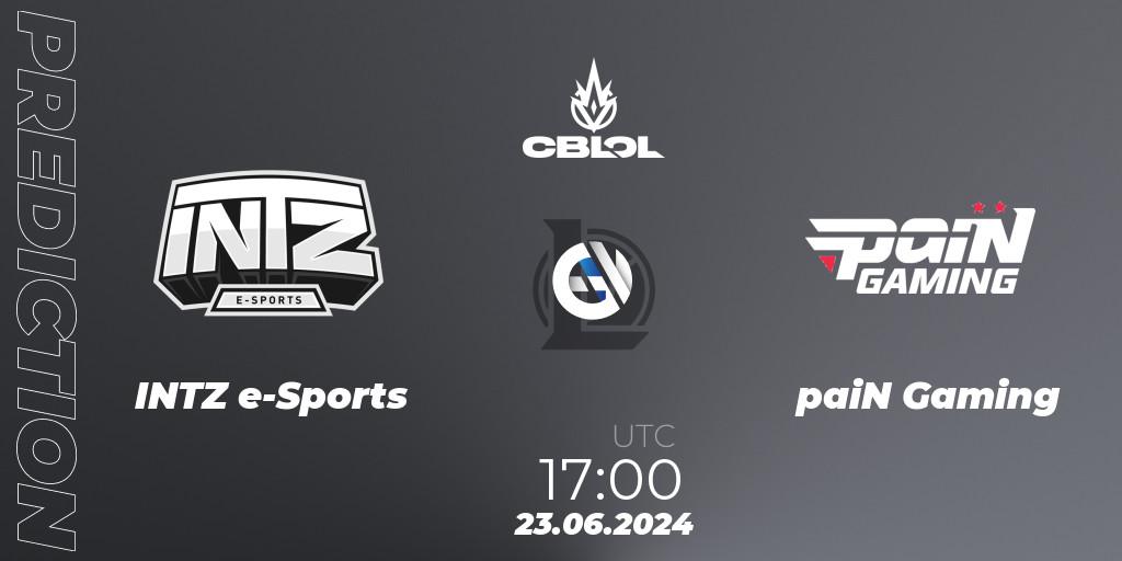 INTZ e-Sports - paiN Gaming: ennuste. 23.06.2024 at 17:00, LoL, CBLOL Split 2 2024 - Group Stage