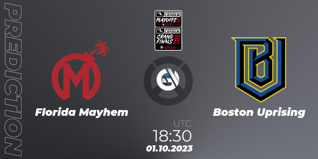 Florida Mayhem - Boston Uprising: ennuste. 01.10.23, Overwatch, Overwatch League 2023 - Playoffs