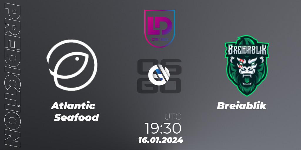 Atlantic Seafood - Breiðablik: ennuste. 16.01.2024 at 19:30, Counter-Strike (CS2), Icelandic Esports League Season 8: Regular Season