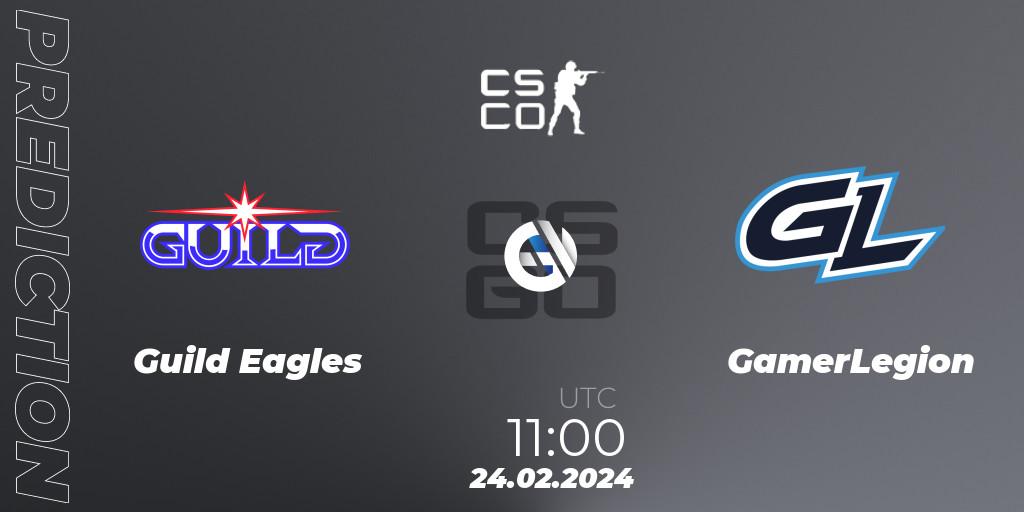 Guild Eagles - GamerLegion: ennuste. 24.02.24, CS2 (CS:GO), PGL CS2 Major Copenhagen 2024 Opening Stage Last Chance Qualifier