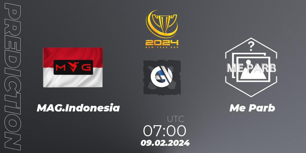 MAG.Indonesia - Me Parb: ennuste. 09.02.2024 at 08:18, Dota 2, New Year Cup 2024