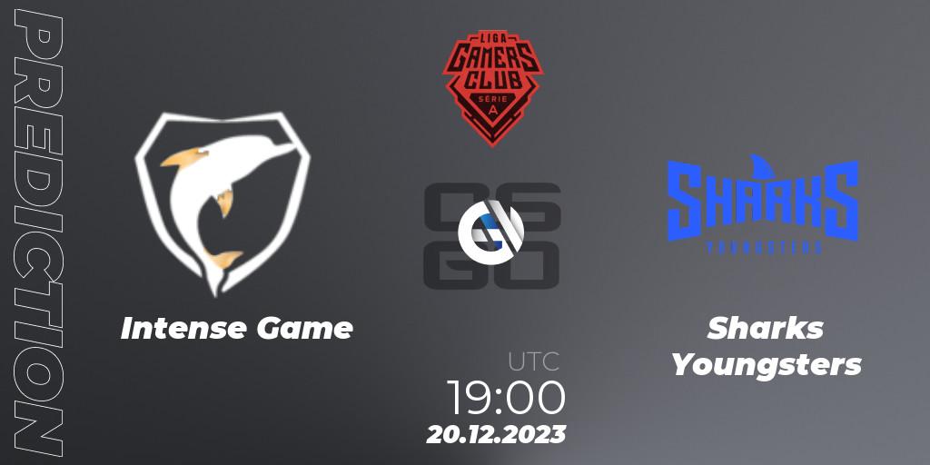 Intense Game - Sharks Youngsters: ennuste. 20.12.2023 at 19:00, Counter-Strike (CS2), Gamers Club Liga Série A: December 2023