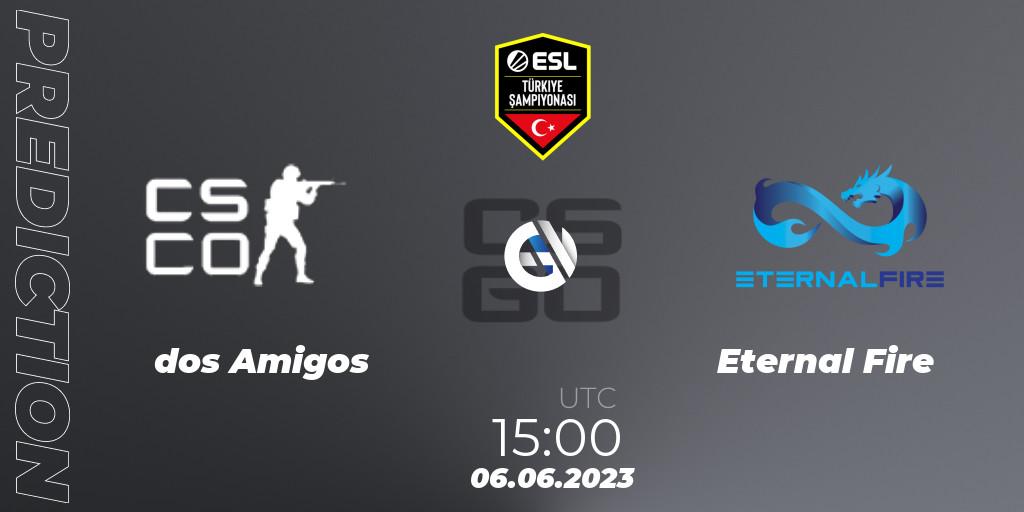 dos Amigos - Eternal Fire: ennuste. 06.06.2023 at 15:00, Counter-Strike (CS2), ESL Turkey Championship Season 12