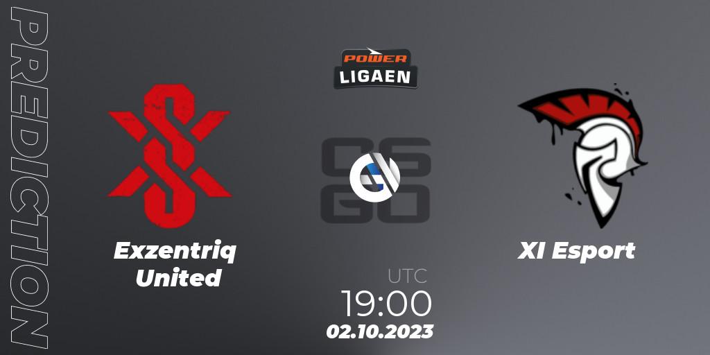 Exzentriq United - XI Esport: ennuste. 02.10.2023 at 18:00, Counter-Strike (CS2), POWER Ligaen Season 24 Finals