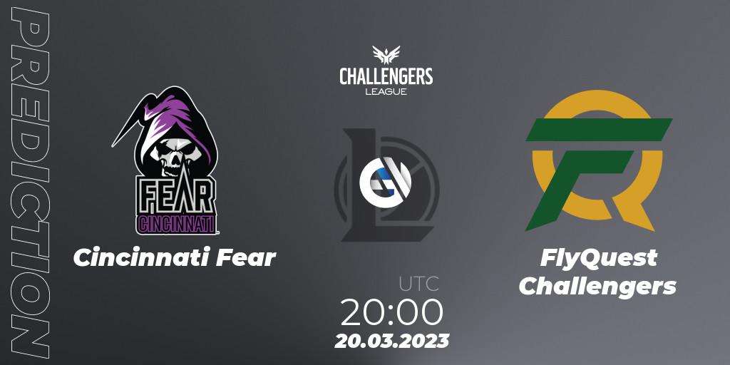 Cincinnati Fear - FlyQuest Challengers: ennuste. 21.03.23, LoL, NACL 2023 Spring - Playoffs