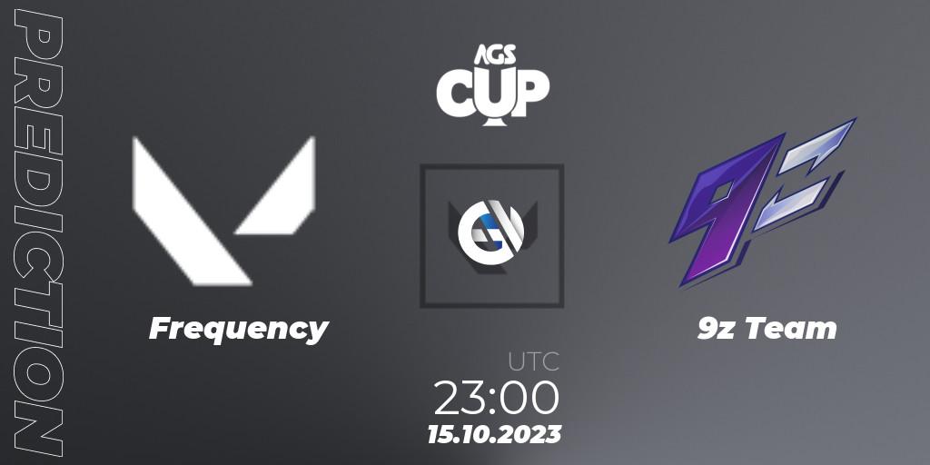 Frequency - 9z Team: ennuste. 15.10.2023 at 23:00, VALORANT, Argentina Game Show Cup 2023