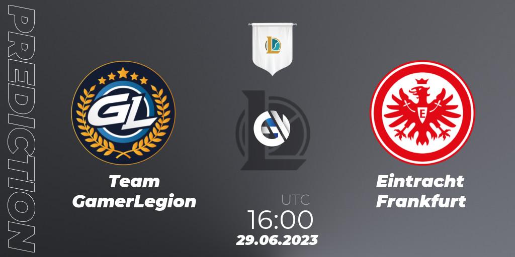 Team GamerLegion - Eintracht Frankfurt: ennuste. 29.06.2023 at 19:00, LoL, Prime League Summer 2023 - Group Stage