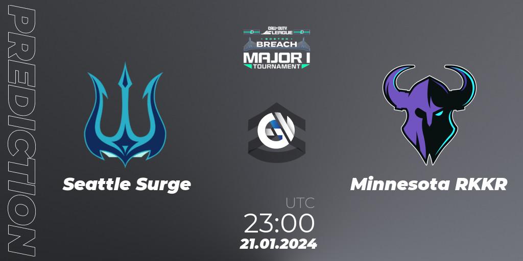 Seattle Surge - Minnesota RØKKR: ennuste. 20.01.2024 at 23:00, Call of Duty, Call of Duty League 2024: Stage 1 Major Qualifiers