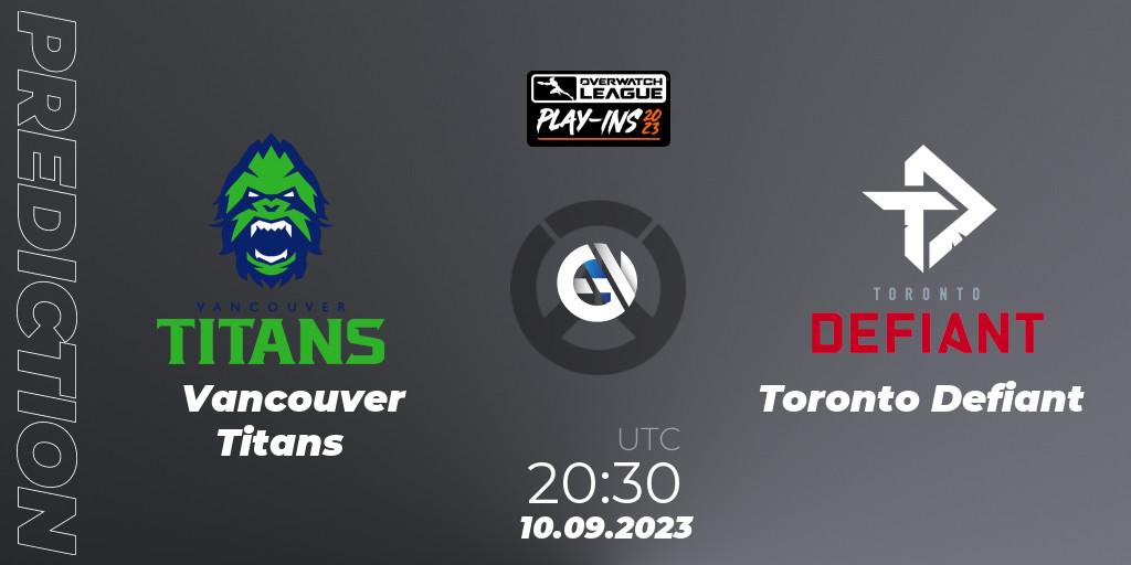 Vancouver Titans - Toronto Defiant: ennuste. 10.09.23, Overwatch, Overwatch League 2023 - Play-Ins