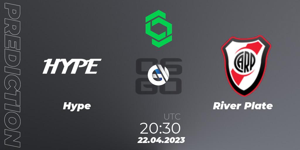 Hype - River Plate: ennuste. 22.04.2023 at 21:00, Counter-Strike (CS2), CCT South America Series #7: Closed Qualifier