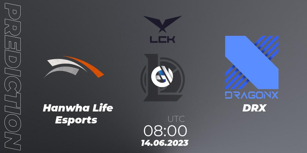 Hanwha Life Esports - DRX: ennuste. 14.06.23, LoL, LCK Summer 2023 Regular Season