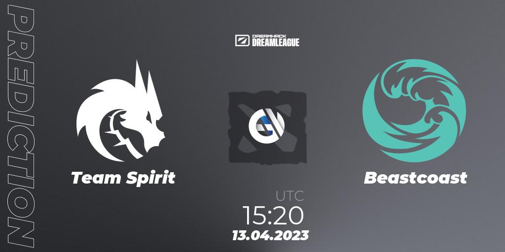 Team Spirit - Beastcoast: ennuste. 13.04.2023 at 15:22, Dota 2, DreamLeague Season 19 - Group Stage 1