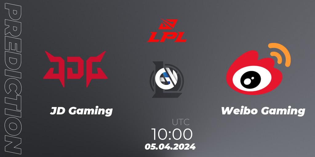 JD Gaming - Weibo Gaming: ennuste. 05.04.24, LoL, LPL Spring 2024 - Playoffs