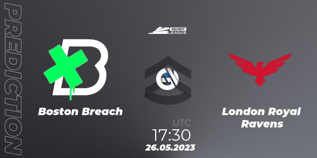 Boston Breach - London Royal Ravens: ennuste. 26.05.2023 at 17:30, Call of Duty, Call of Duty League 2023: Stage 5 Major