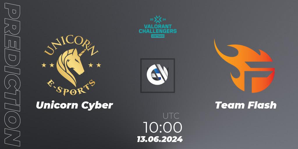 Unicorn Cyber - Team Flash: ennuste. 13.06.2024 at 10:00, VALORANT, VALORANT Challengers 2024: Vietnam Split 2