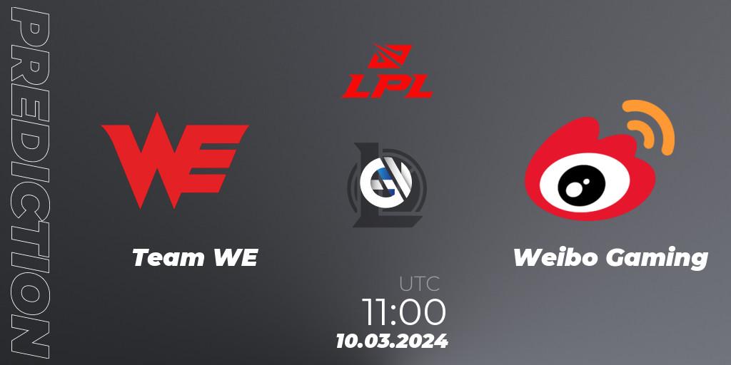 Team WE - Weibo Gaming: ennuste. 10.03.24, LoL, LPL Spring 2024 - Group Stage