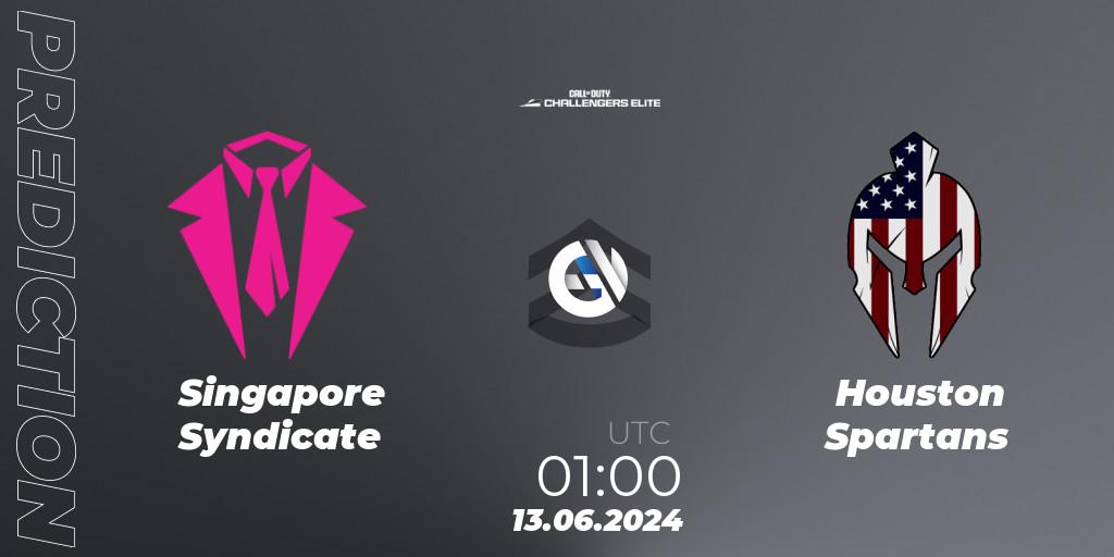 Singapore Syndicate - Houston Spartans: ennuste. 13.06.2024 at 00:00, Call of Duty, Call of Duty Challengers 2024 - Elite 3: NA