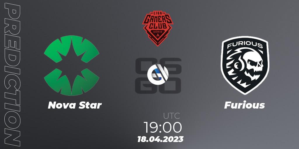 Nova Star - Furious: ennuste. 18.04.23, CS2 (CS:GO), Gamers Club Liga Série A: April 2023