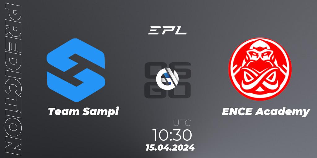 Team Sampi - ENCE Academy: ennuste. 15.04.24, CS2 (CS:GO), European Pro League Season 15
