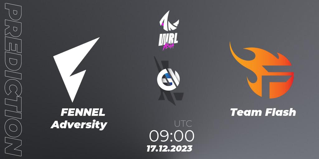 FENNEL Adversity - Team Flash: ennuste. 17.12.2023 at 09:00, Wild Rift, WRL Asia 2023 - Season 2 - Regular Season