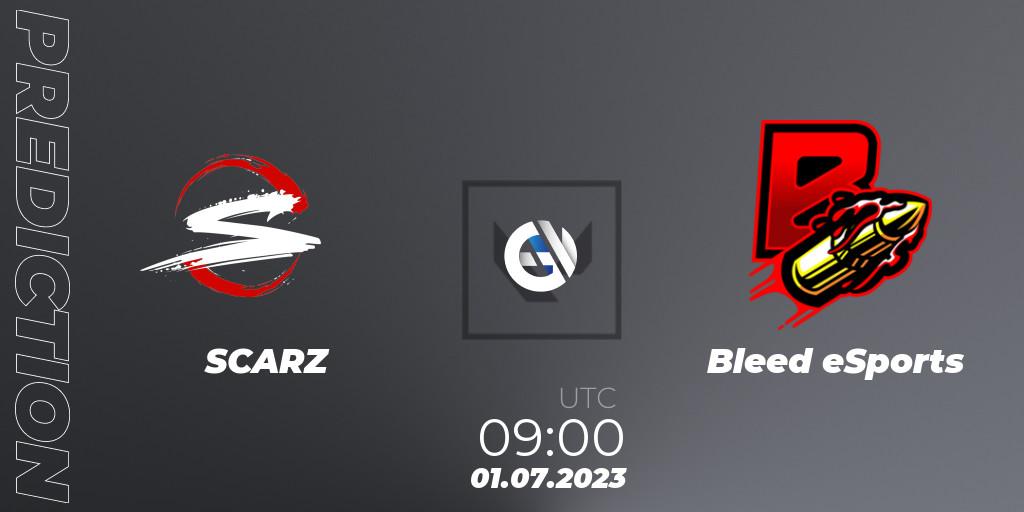 SCARZ - Bleed eSports: ennuste. 01.07.23, VALORANT, VALORANT Challengers Ascension 2023: Pacific - Group Stage