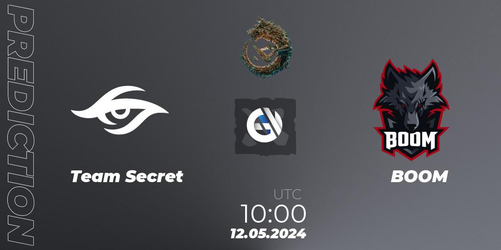 Team Secret - BOOM: ennuste. 12.05.24, Dota 2, PGL Wallachia Season 1 - Group Stage