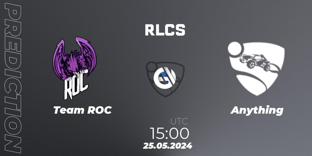 Team ROC - Anything: ennuste. 25.05.2024 at 15:00, Rocket League, RLCS 2024 - Major 2: MENA Open Qualifier 6