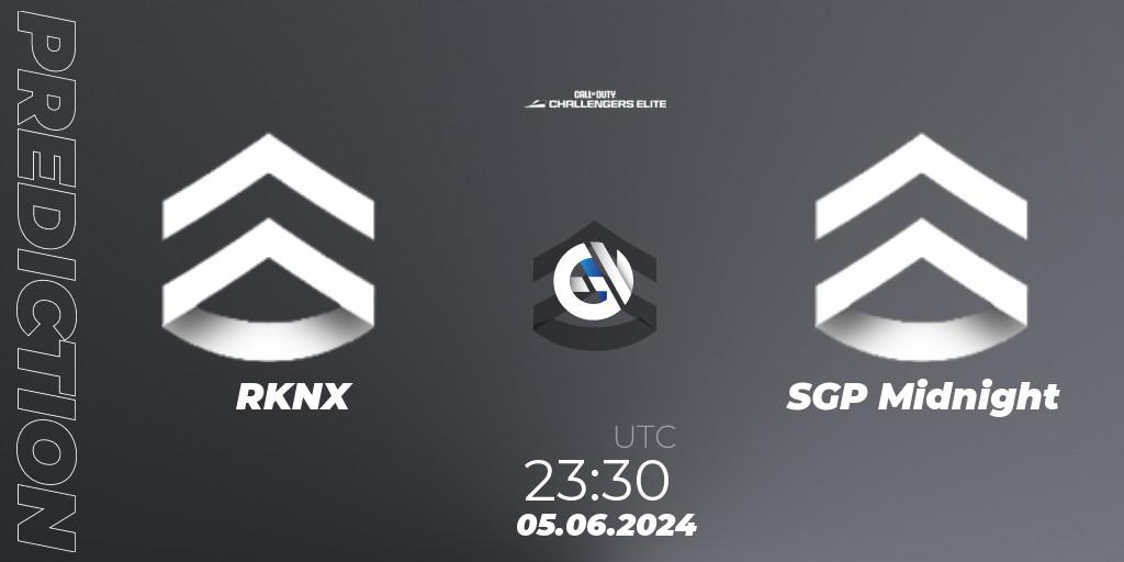 RKNX - SGP Midnight: ennuste. 05.06.2024 at 22:30, Call of Duty, Call of Duty Challengers 2024 - Elite 3: NA