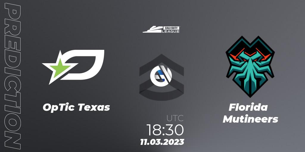 OpTic Texas - Florida Mutineers: ennuste. 11.03.2023 at 18:30, Call of Duty, Call of Duty League 2023: Stage 3 Major