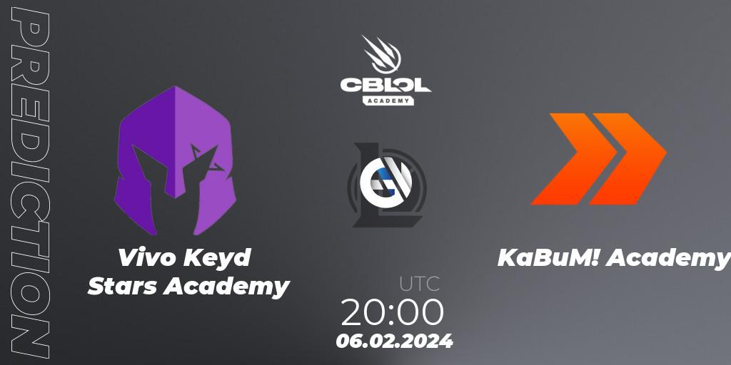 Vivo Keyd Stars Academy - KaBuM! Academy: ennuste. 06.02.2024 at 20:00, LoL, CBLOL Academy Split 1 2024