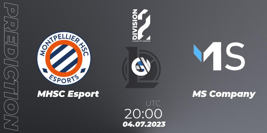 MHSC Esport - MS Company: ennuste. 04.07.2023 at 20:00, LoL, LFL Division 2 Summer 2023 - Group Stage