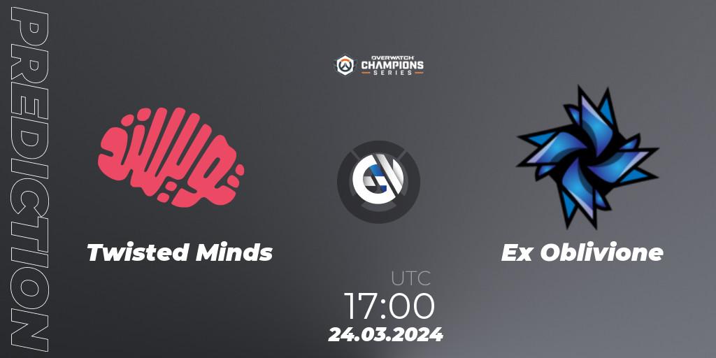 Twisted Minds - Ex Oblivione: ennuste. 24.03.2024 at 17:00, Overwatch, Overwatch Champions Series 2024 - EMEA Stage 1 Main Event