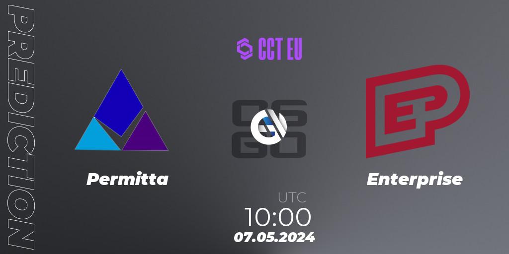 Permitta - Enterprise: ennuste. 07.05.2024 at 10:00, Counter-Strike (CS2), CCT Season 2 Europe Series 2 