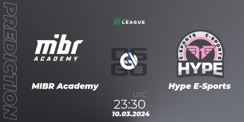 MIBR Academy - Hype E-Sports: ennuste. 11.03.24, CS2 (CS:GO), ESEA Season 48: Open Division - South America