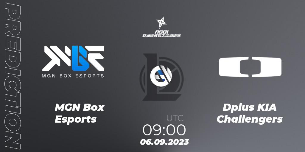 MGN Box Esports - Dplus KIA Challengers: ennuste. 06.09.2023 at 09:00, LoL, Asia Star Challengers Invitational 2023
