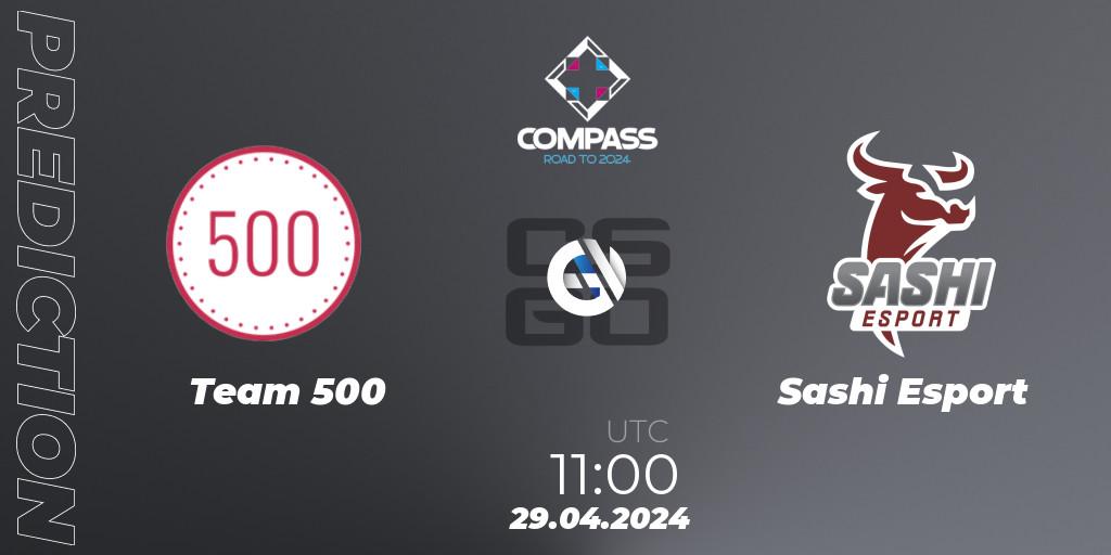 Team 500 - Sashi Esport: ennuste. 29.04.24, CS2 (CS:GO), YaLLa Compass Spring 2024