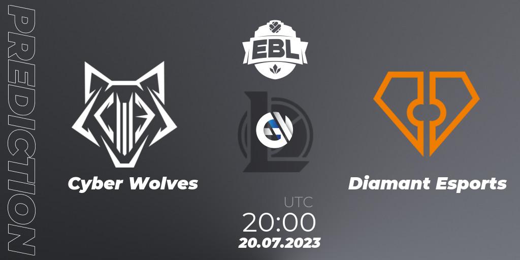 Cyber Wolves - Diamant Esports: ennuste. 20.07.23, LoL, Esports Balkan League Season 13