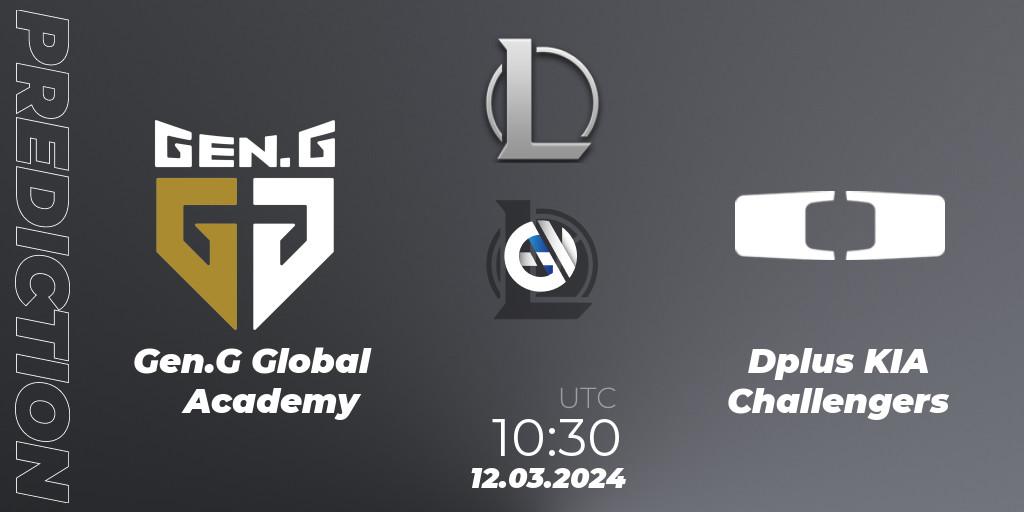 Gen.G Global Academy - Dplus KIA Challengers: ennuste. 12.03.24, LoL, LCK Challengers League 2024 Spring - Group Stage