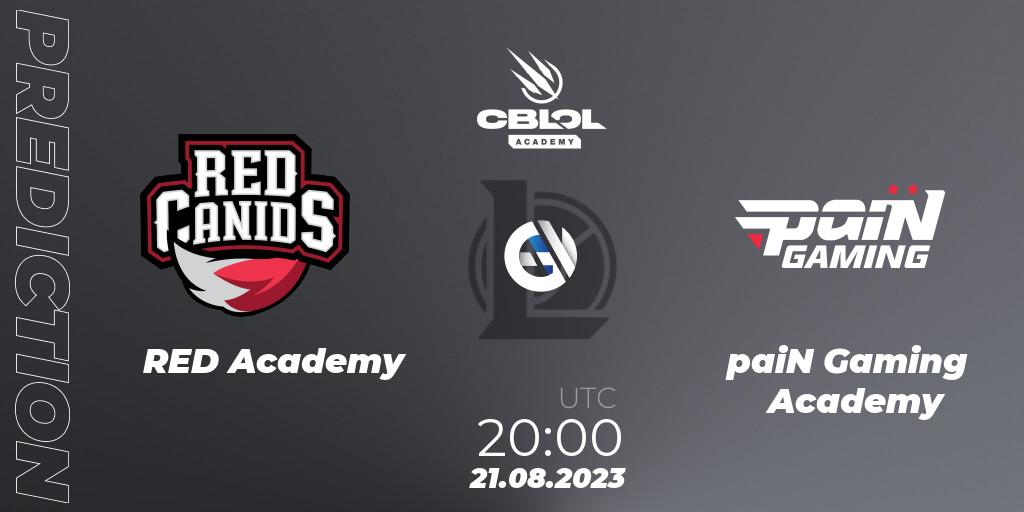 RED Academy - paiN Gaming Academy: ennuste. 21.08.23, LoL, CBLOL Academy Split 2 2023 - Playoffs