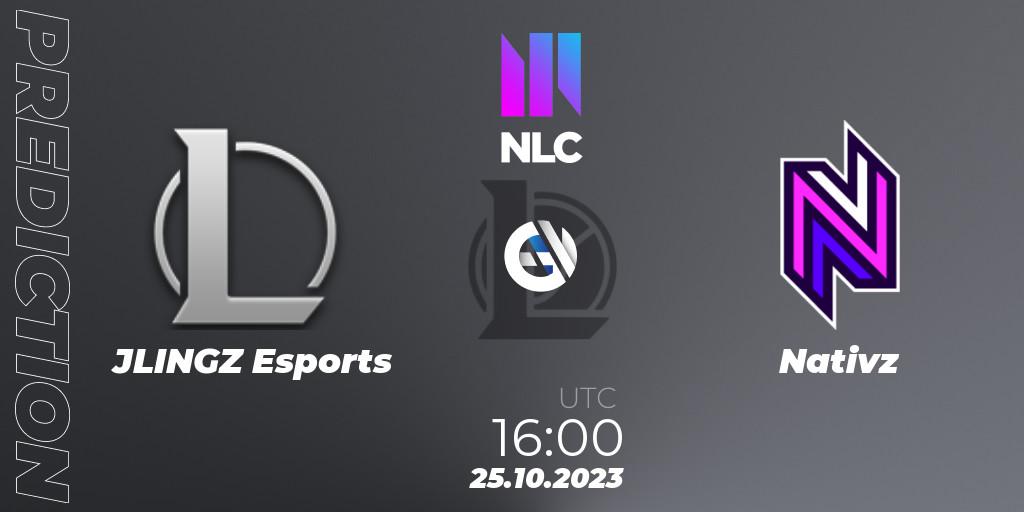 JLINGZ Esports - Nativz: ennuste. 25.10.2023 at 16:00, LoL, NLC Aurora Cup 2023