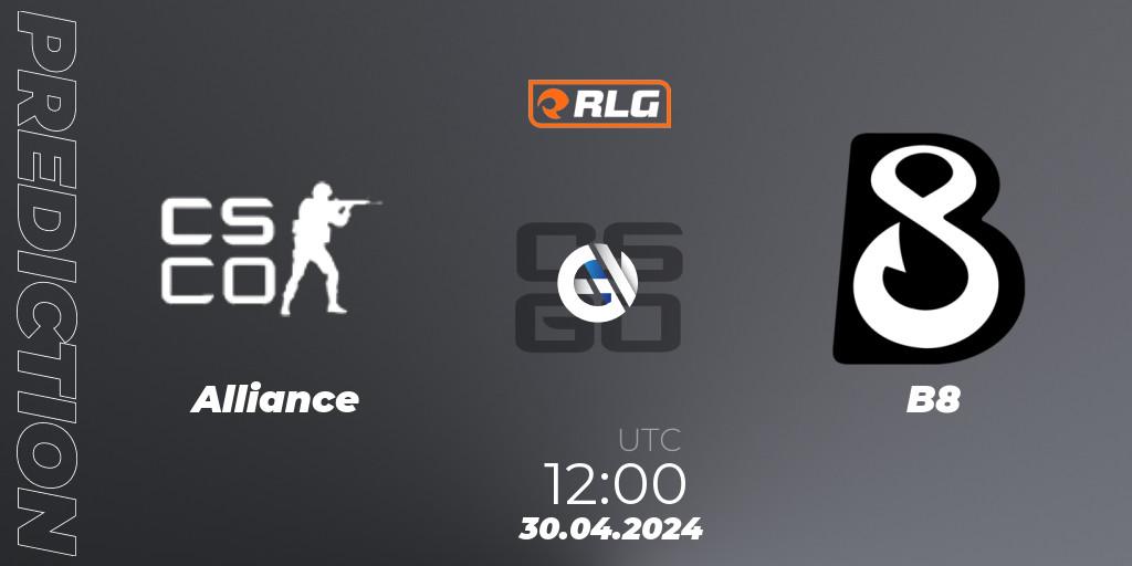Alliance - B8: ennuste. 30.04.2024 at 12:00, Counter-Strike (CS2), RES European Series #3
