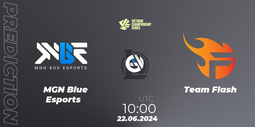 MGN Blue Esports - Team Flash: ennuste. 22.06.2024 at 10:00, LoL, VCS Summer 2024 - Group Stage