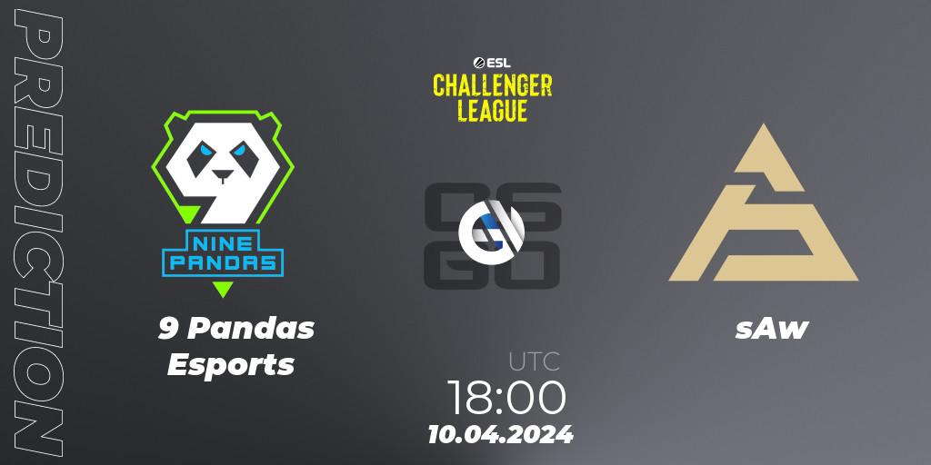 9 Pandas Esports - sAw: ennuste. 10.04.24, CS2 (CS:GO), ESL Challenger League Season 47: Europe