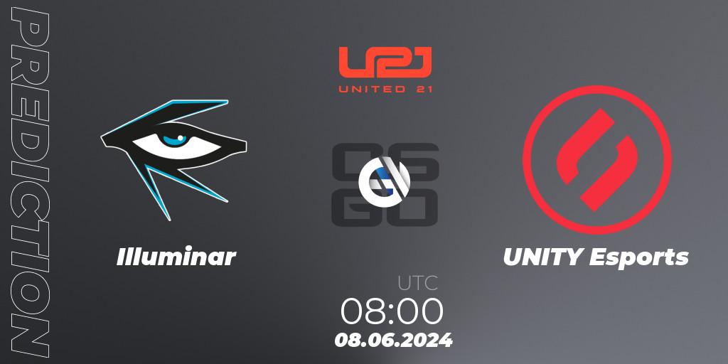 Illuminar - UNITY Esports: ennuste. 08.06.2024 at 08:00, Counter-Strike (CS2), United21 Season 16