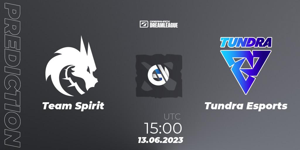 Team Spirit - Tundra Esports: ennuste. 13.06.23, Dota 2, DreamLeague Season 20 - Group Stage 1