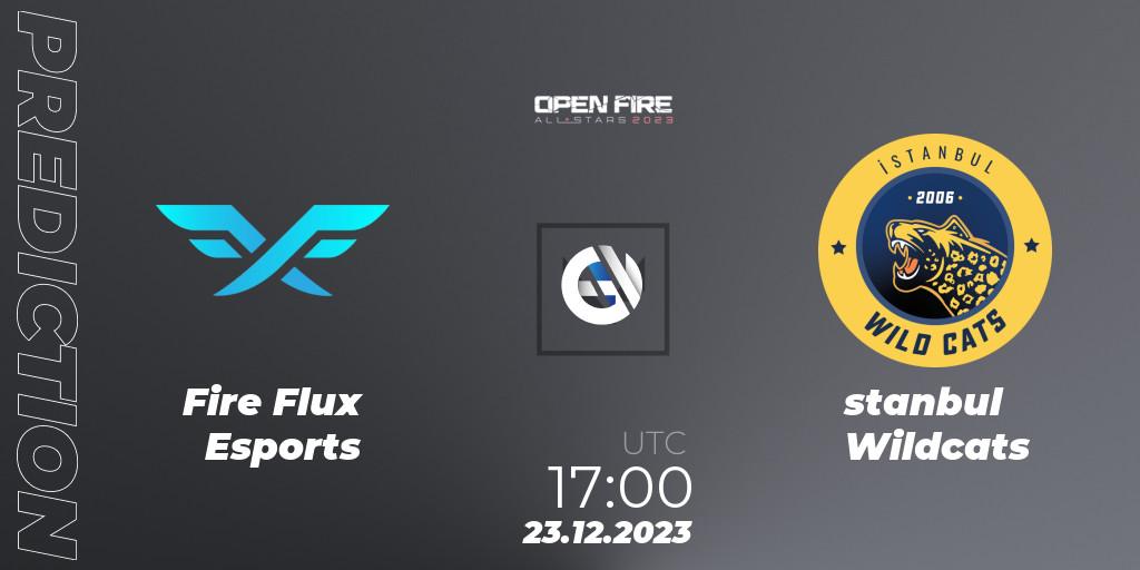 Fire Flux Esports - İstanbul Wildcats: ennuste. 23.12.2023 at 17:45, VALORANT, Open Fire All Stars 2023